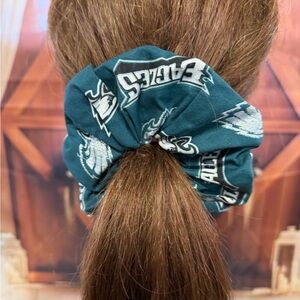 Teal Philadelphia Eagles Logo Scrunchie Handmade
